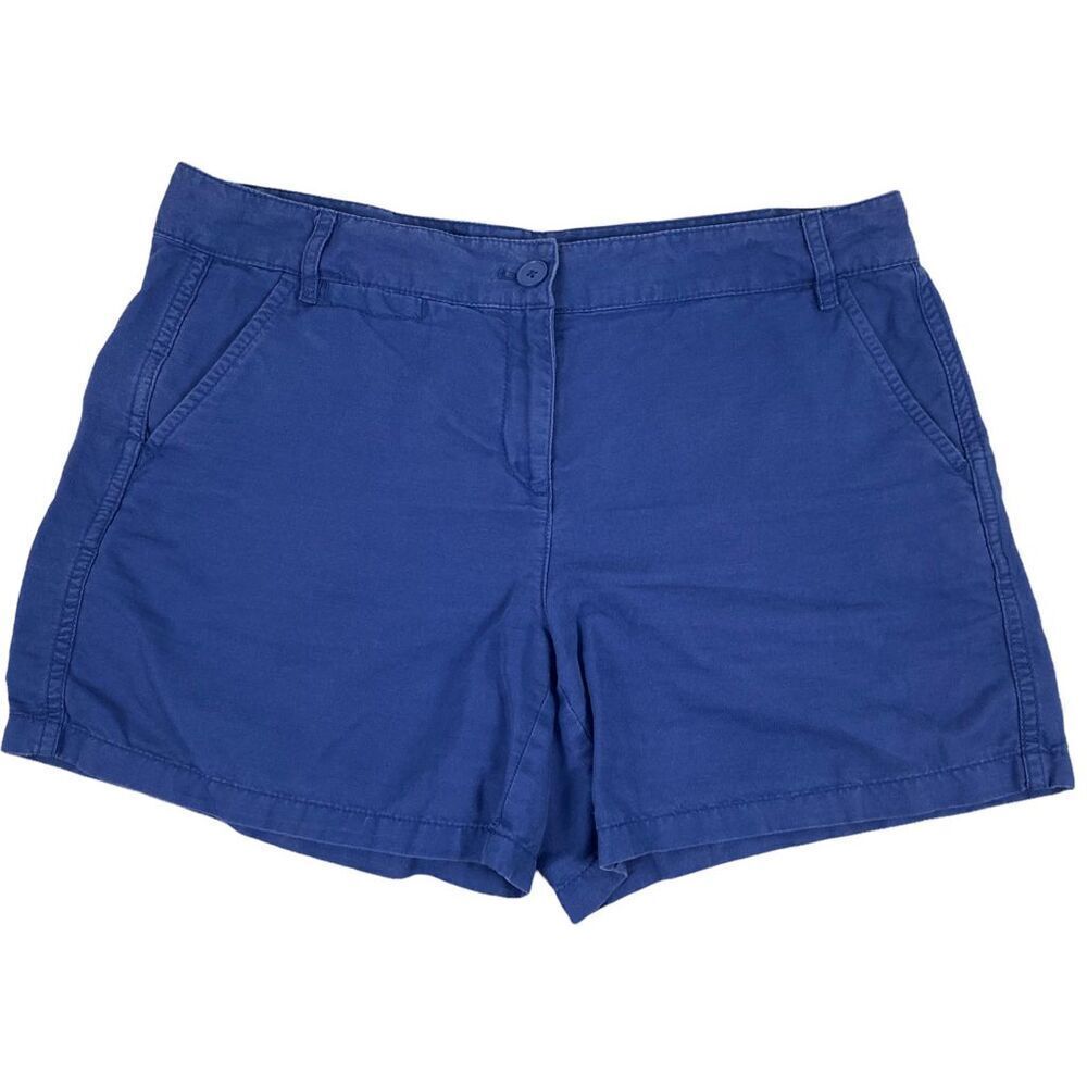 Loft Blue Linen blend shorts size 8